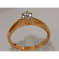 thumbnail image 3 of LBG British Made 9k Rose Gold Natural Aquamarine Womens Engagement Ring - 33 size options - Size 7, 3 of 7