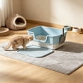 thumbnail image 6 of Eolstice Semi Enclosed High Sided Litter Box, Splash Proof Design, Ample Space for Large Cats, for Felines under 20 lbs, Covered Easy Clean Toilet, 6 of 6