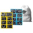 thumbnail image 1 of Lezhi IQ ToysAB AB Test Juego mental Brain Teaser Wire Magic Trick Toy IQ Puzzle Set (paquete de 16) metálico Lezhi 75745100, 1 of 1