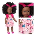 thumbnail image 3 of Toys 50% Off Clearance!Tarmeek Baby Doll Toys for Girls Age 3 4 5 6 7 Years Old,13.8Inch Black African Black Baby Cute Curly Black Baby Dolls Toy Birthday Gifts for Kids, 3 of 3