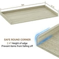 thumbnail image 7 of Homieasy Washer and Dryer Countertop, Laundry Room Organization with Non-Slip Pads, Wood Shelf Topper with Round Corner Edge Rails, Laundry Folding Organizer for Laundry, White Oak, 7 of 7