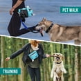 thumbnail image 6 of PetAmi Dog Fanny Pack, Treat Pouch for Dog Walking, Training, Built in Poop Bag Dispenser, Water Bottle Holder, Collapsible Bowl, Pet Treat Waist Belt for Hiking, Running, Kibbles (Turquoise), 6 of 7