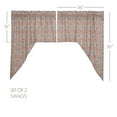 thumbnail image 4 of VHC Brands Kaila Country Cottage Vintage Floral Curtain Swag Set of 2 36x36x17, 4 of 4