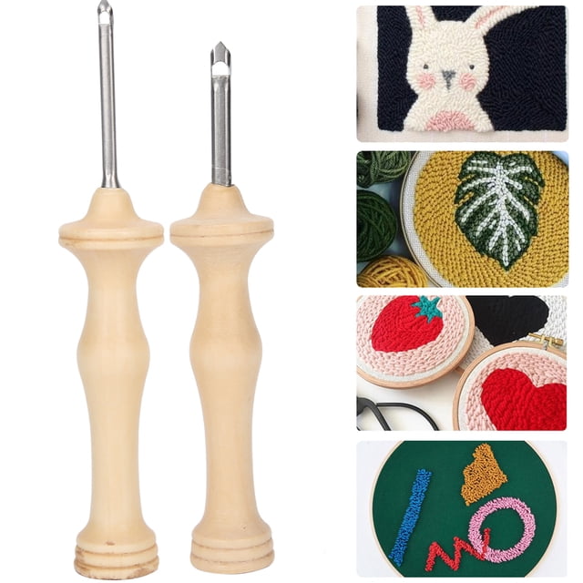 Aguja Punzante Hecha A Mano, Kit de Bordado de Aguja Pequeña, Ropa Liviana para Pinturas Decorativas Cubitas de Almohadas
