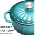 thumbnail image 3 of Enameled Cast Iron Dutch Oven with Lid, 3 QT Heavy Duty Cookware for Baking, Cooking, Oven Safe, 3 of 6