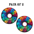 thumbnail image 6 of Wheelchair Accessories| Wheels covers for Wheelchairs|  Enhances Aesthetics, Easy Install/Remove, Lightweight, High Quality | Perfect Gift, New Matt Finish (Perfect Peacock), 6 of 6