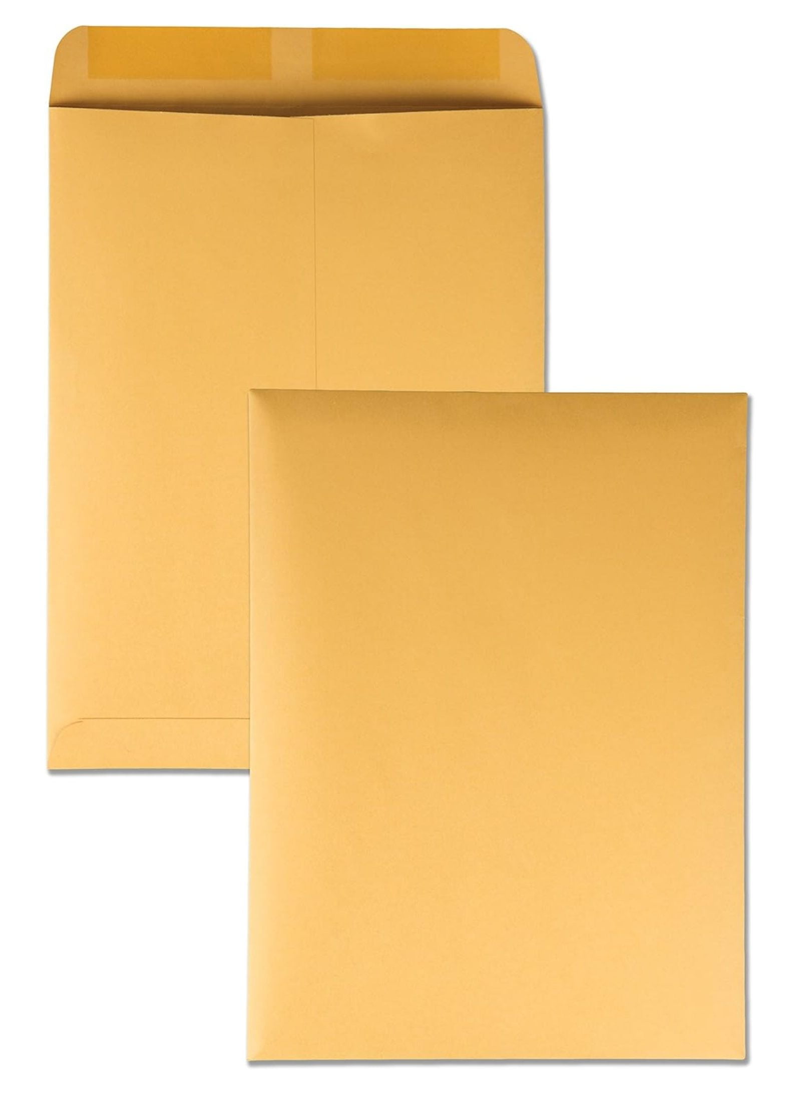 YfulYde Catalog Mailing Envelopes, 9 1/2 x 12 1/2 Envelopes, Gummed, Heavy 28 lb. Paper, For Mailing, Organizing and Storage, 250 per Box (QUA41565)