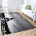 thumbnail image 3 of Black Area Rug Eiffel Tower in Paris 4x6ft Rugs for Living Room Machine Washable -Non Slip Floor Rug - Printed Pattern Indoor Carpet for Bedroom Dining Room, 3 of 8