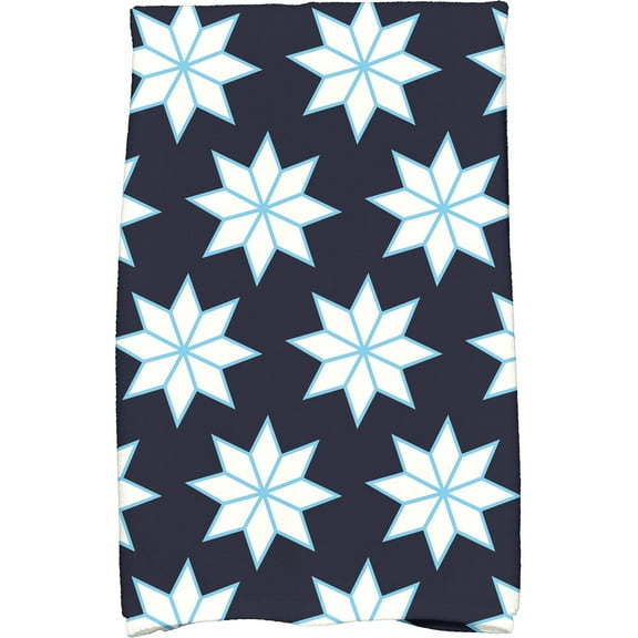 Simply Daisy 18" x 30" Christmas Stars 1 Holiday Geometric Print Kitchen Towel