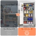 thumbnail image 5 of AOBABO Metal storage Cabinet with Doors,Lockable Steel Storage Cabinet,White,Assembly Required, 5 of 8
