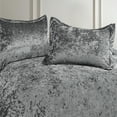 thumbnail image 3 of Regency Heights Luxury Velvet Comforter Set, 2-Piece Bedding, All-Season Down Alternative Bed Set with Pillow Shams, Twin/Twin XL, Dark Core, 3 of 8