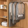 thumbnail image 3 of YAOMOBB Clear Garment Bag Waterproof Breathable Clear PVC Garment Cover for Wardrobe Hanging Clothes, 3 of 6