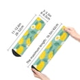 thumbnail image 5 of Bingfone Lemons Chamomile Flowers And Leaves Design Patterned Men'S Women'S Casual Cotton Socks, 5 of 9