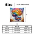 thumbnail image 5 of Mind Car CoversSet of 2, Unique Patterns, 16x16 18x18 20x20 Inches for Various Occasions, Decorative Cushion Inserts for Couch and Bed, Throw Pillow Inserts, 5 of 6