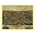 thumbnail image 3 of Bailey 14x12 Black Modern Framed Museum Art Print Titled - Spencer Massachusetts - Bailey 1877, 3 of 5