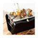 thumbnail image 2 of Parrilla de mesa con forma de maleta para barbacoa, estufa de carbón, caja duradera para acampar al aire libre, utensilios de cocina para picnic, color negro, 2 of 5