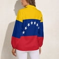 thumbnail image 2 of Venezuela Flag Long Sleeve Blouse Woman Streetwear Casual Shirts Summer Oversize Woman Streetwear Clothing Birthday Present, 2 of 7