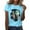 Sky Blue, variant on TSADFHJI Christmas Tops for Women with Bling Funny Cat T Shirt Three Cat Howling Moon Distressed Cat Lover Starry Night T Shirt Xxl Red