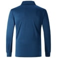 thumbnail image 4 of Geeksport Men's 3 Button Quick Dry Long Sleeve Performance Polo Shirts, 4 of 6