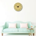 thumbnail image 3 of Reloj de pared Sunnimix Reloj de pared Silencioso de madera, 3 of 8