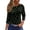 Green #045, variant on Womens Halloween Shirts Bat Pumpkin Crew Neck Spooky Tunics Ghost Skeleton 2026 3/4 Sleeve Funny Tops M