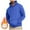 Blue, variant on Zylanna Men's Pullover Hoodies, Elastic Long Sleeve Workout Running Hooded Sweatshirt Athletic Jacket with Pockets Sky Blue Size S