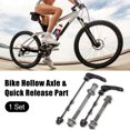 thumbnail image 2 of REGALWOVEN 1 Set 9.5mm Front Rear Hollow Axle Quick Release for Mountain Bike, 2 of 6