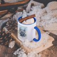 thumbnail image 5 of Vintage Nest Of Birds Feeding Time, 15oz Two-Tone Blue Mug, 5 of 7
