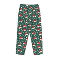 thumbnail image 5 of Daiia Santa Hat Joy Green Festive Women's Sleep Pant with Pockets and Drawstring,Pajama Pants-XX-Large, 5 of 9
