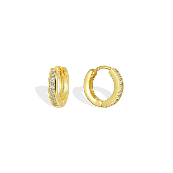 14K gold plated earrings | small earrings | women's gold earrings | perfect size thin earrings hypoallergenic