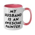 thumbnail image 2 of My Husband Is an Awesome Painter. Two Tone 11oz Mug, Husband Cup, Reusable Gifts For Husband, 2 of 2