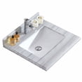 thumbnail image 3 of Laviva 313SQ1H-24-BW 0.71 x 22.05 x 24.02 in. Forever Single Hole Black Wood Marble Countertop with Rectangular Ceramic Sink, 3 of 3
