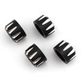 thumbnail image 3 of Xingzhi Premium 4x Head Caps Nut Covers for T120 Ride Black White 0.6x0.9 Inch 1Set, 3 of 6
