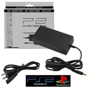 TOMTOP Power Cord Slim AC Adapter Charger Supply for Sony PS2 Playstation 2