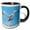 Black/White, variant on 3drose, Canada, Quebec, Bonaventure Is. Northern Gannet Flying Over Colony., 15oz Mug