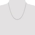 thumbnail image 4 of Diamond2Deal 10k White Gold 1.0 mm D/C Cable Chain Necklace for Women 20", 4 of 5