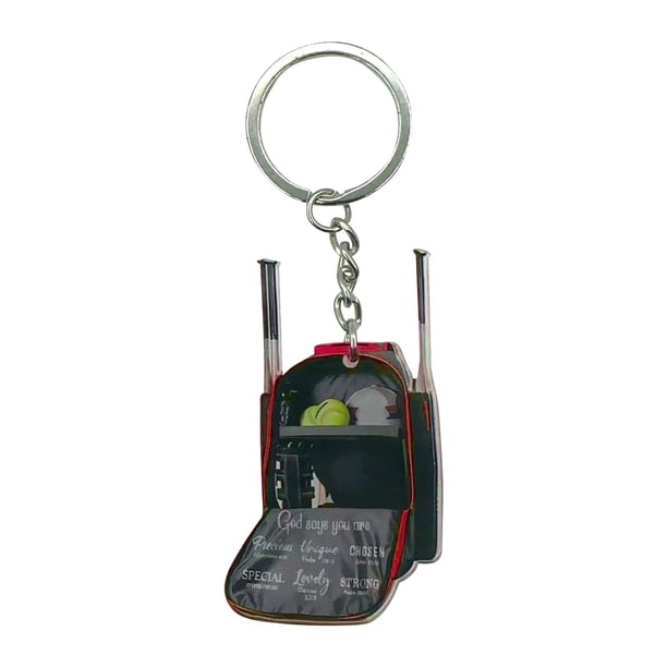 New Mini Baseball Backpack Acrylic Keychain Pendant Backpack