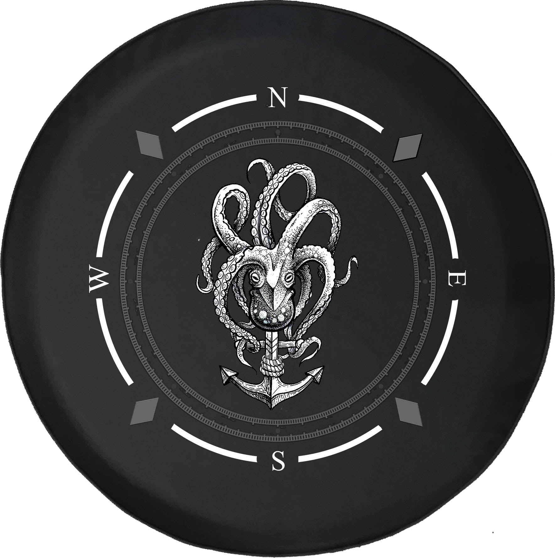 Spare Tire Cover Compass Octopus Nautical Ship Anchor Wheel Covers Fit for  SUV accessories Trailer RV Accessories and Many Vehicles