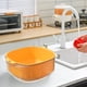thumbnail image 5 of Cesta de Drenaje Multifuncional Lavabo Colador Cuenco Colador de Tazón de Lavado Duradero con para Preparar Alimentos Ensalad Amarillo perfecl Tazón de colador de cocina, 5 of 8