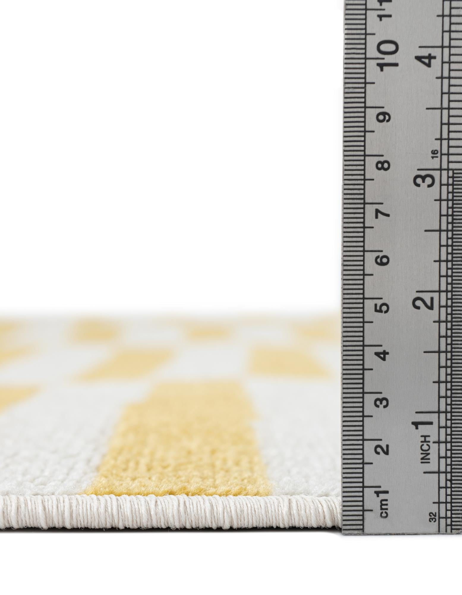 Unique Loom Striped Williamsburg Rug, Yellow (4' 0 x 6' 0)