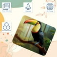 thumbnail image 3 of Toucan Square Desk Mat Mousepad, 8.3x9.8 Inch Non-Slip Rubber Bottom, Printed Gaming Mousepad for Office and Gaming, 3 of 6