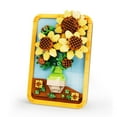 thumbnail image 1 of 3D Model Famous Painting Sunflower 871pcs Micro Building Block Set DIY Assembly Brick Sets Best Gift For Home Decoration, 1 of 5
