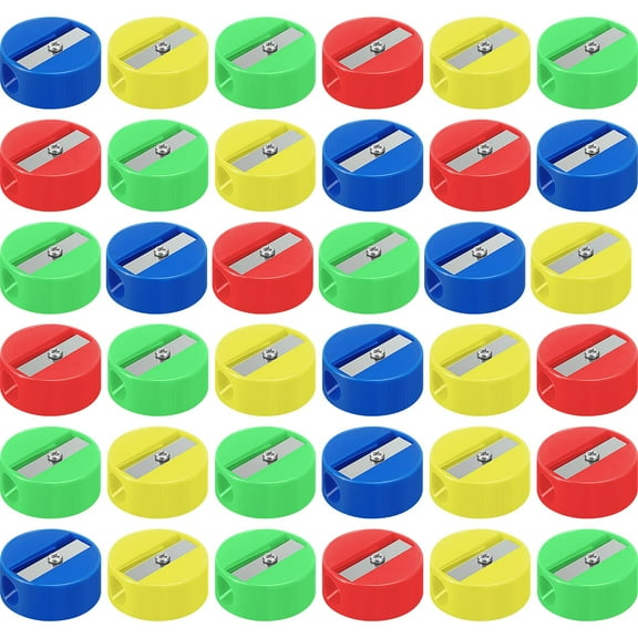 200 Pcs Pencil Sharpeners Bulk, Mini Manual Pencil Sharpeners for Handheld Small Pocket for Office Classroom Supplies Goodie Bags and Gifts