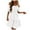 White, variant on GEWSEY Casual Women Dresses Womens Bohemian Summer Off Shoulder Cute Dress Puff Sleeve Ruffle Flowy Beach Midi Dress Women (White, 3XL)