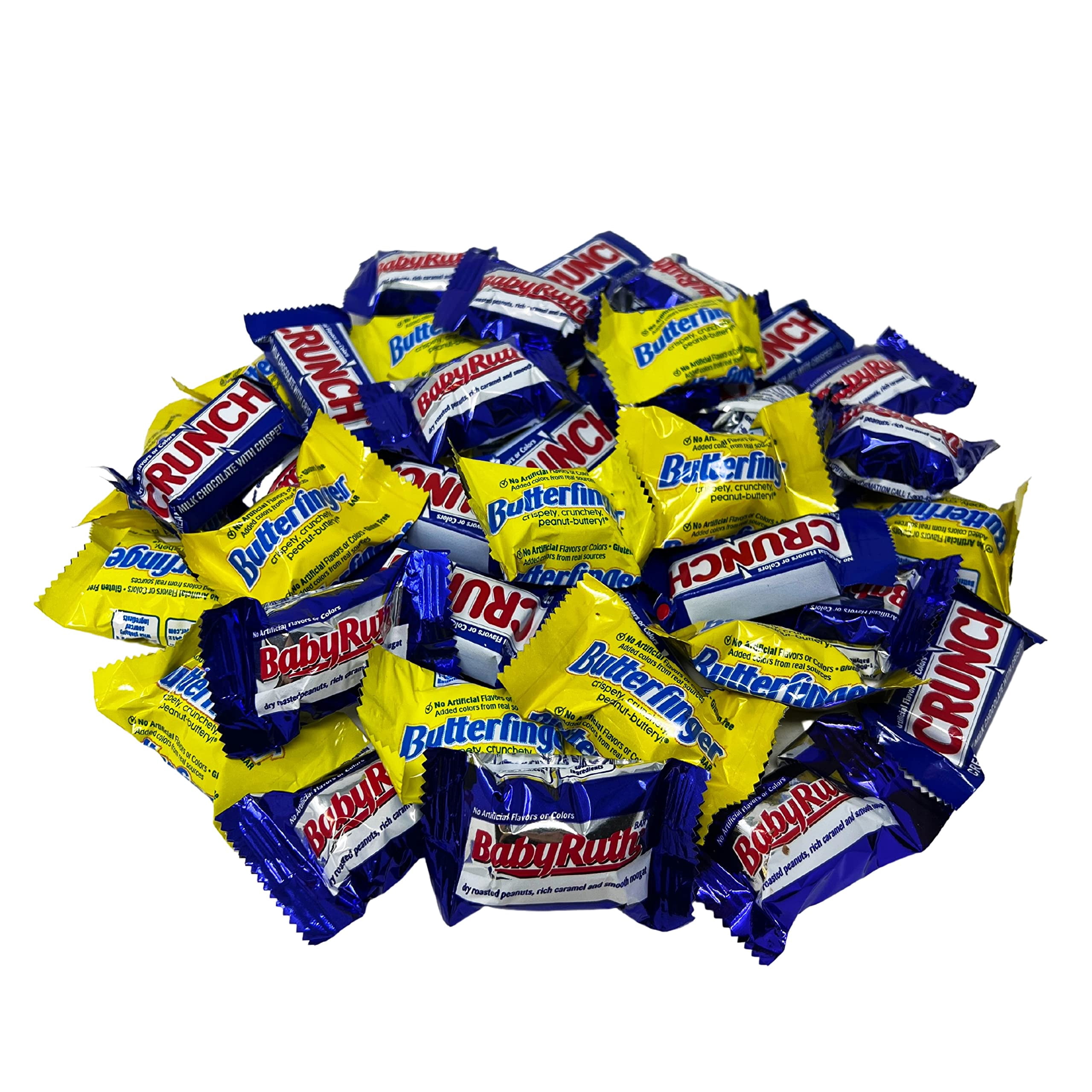 Holiday Special Fun Size Chocolate Assortment - 1.5 lb - Butterfinger, CRUNCH and Baby Ruth Fun Size Chocolates - Mini Ferrero Candy Bar Favorites Bulk Mix - Individually Wrapped, 24 oz.