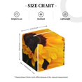 thumbnail image 4 of Tissue Flower Bush Sunflower Box Cover Holder, Square by Xecao - Leather Decorative Organizer for Tabletop, Bathroom, Car, Office, 4 of 8