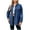 Dark Blue, variant on Fayshow0 Women'S Stretch Denim Jacket Plus Size Clearance Women's Fashion Color Lapel Look Slimmer Sleeve Denim Jacket,Dark Blue S