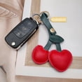 thumbnail image 4 of Cherry Bag Charms,Cute Purse Keychain,Key Chains Women Cute,Car keyrings leather handbags,Valentines Day Gifts, 4 of 13