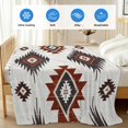 thumbnail image 4 of Red Aztec Cooling Blanket,Lightweight Breathable Summer Throw Blanket with Double Sided Cold Effect,Southwest Boho Abstract Geometric Aesthetic Picnic Blankets Bed Sheet for Hot Sleepers 60"x80", 4 of 8