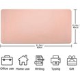 thumbnail image 6 of Leather Desk Pad Protector, 31.5" x 15.7" Waterproof Mouse Pad Desk Mat, Non-Slip PVC Leather Desk Blotter Laptop Desk Pad Writing Pad(Flower pink), 6 of 8